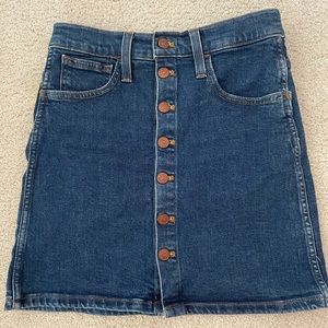 Madewell denim skirt